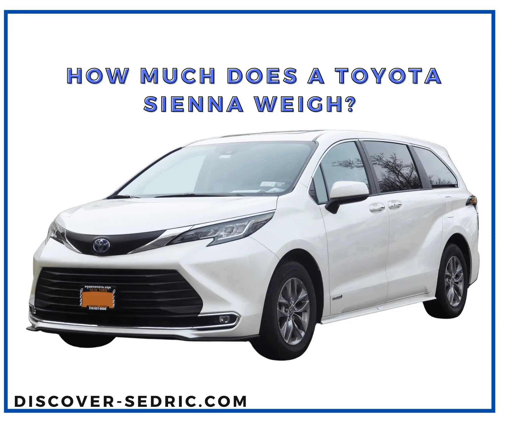 Toyota Sienna weigh