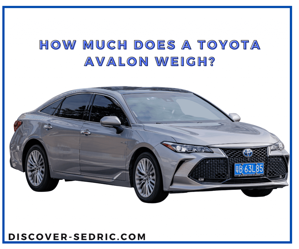 Toyota avalon weigh