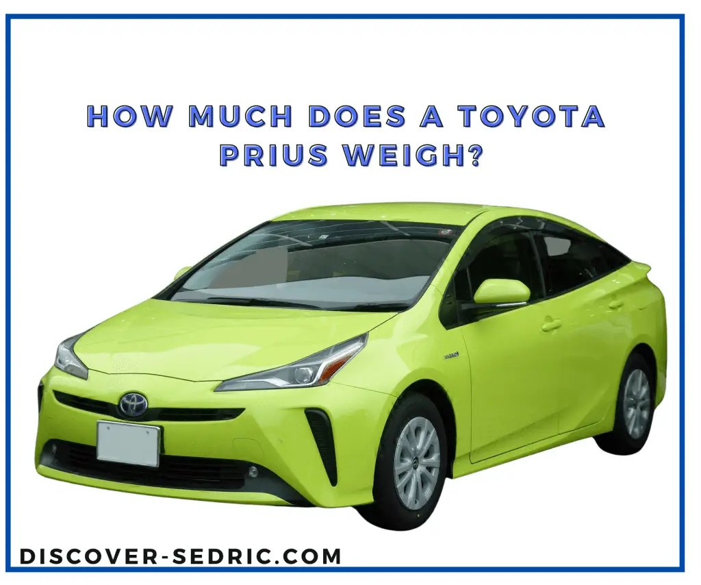 How Much Does A Toyota Prius Weigh
