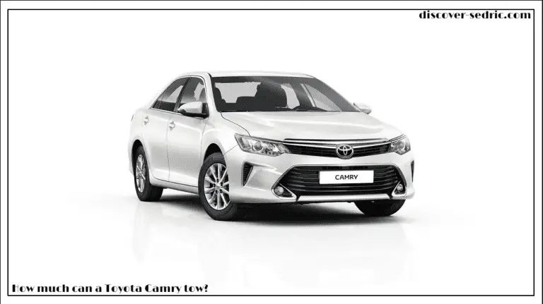 How Much Can A Toyota Camry Tow? [Answered]