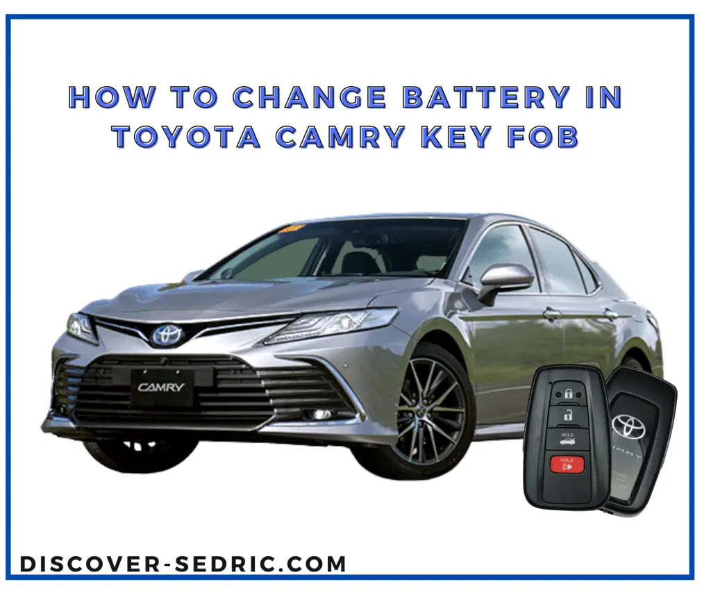 How To Change Battery In Toyota Camry Key Fob